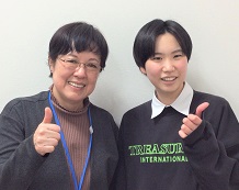 藤森先生と浜島里音さん