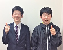 窪田先生と中塚祐樹くん