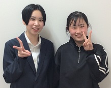 濵島先生と原茉菜さん