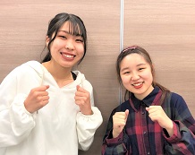 間藤安耶さんと横山先生