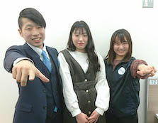 髙木涼音さんと山田先生、埜田先生