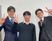 中井凌平くんと下川先生、髙宮先生