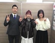 山田先生と佳那さんと柴田先生