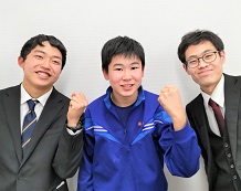 藤井隆斗くんと竹谷先生、髙宮先生
