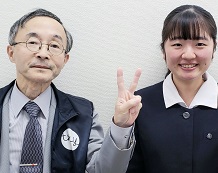 曽根田 葵さんと平口先生