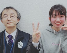 青木 歩夢さんと平口先生
