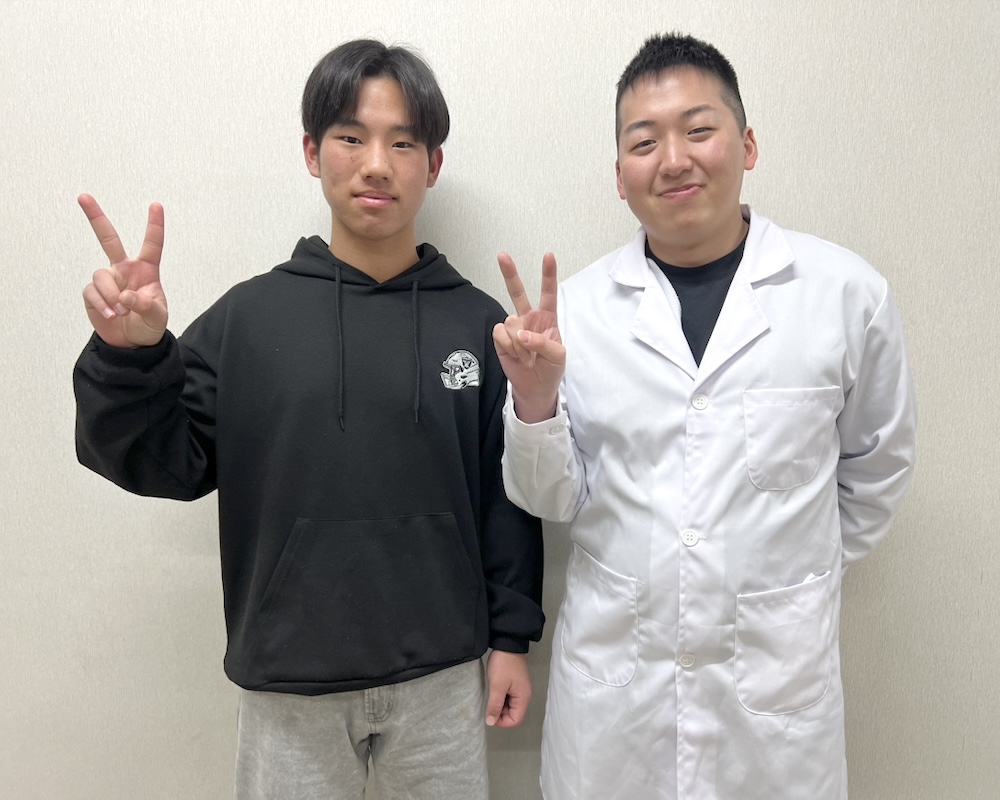 黒木琉維さん、森中先生