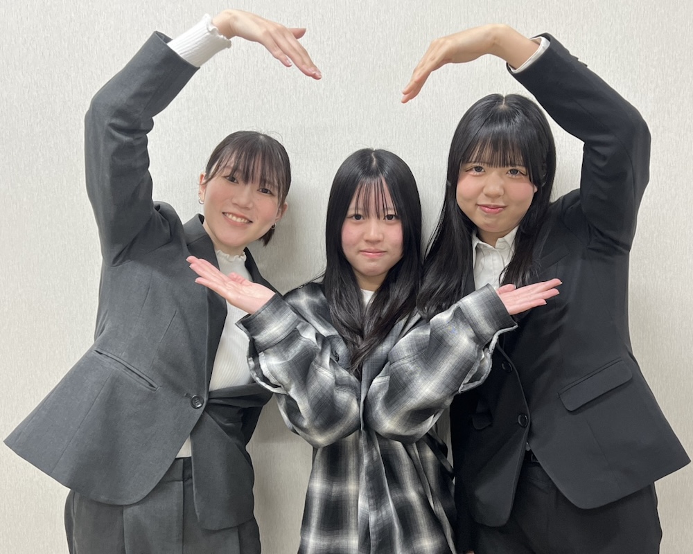 廣岡紅葵さん、豊生先生、田野先生