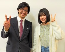 久保田彩香さんと担当の松岡先生