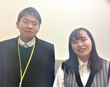 島田陽奈さんと岸本先生