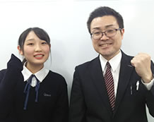 冨田紗輝さんと教室長