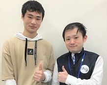 齊藤駿平君と谷口先生