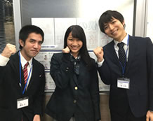 福田さんと一瀬先生、森田先生