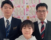 加藤 舜也さんと及川先生・小長谷先生