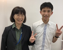 向井元貴くんと藤井先生