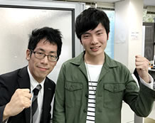 佐藤教室長と大坪祐真さん