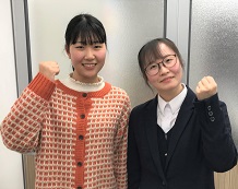 佐々木彩葉さんと阿部先生