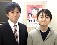 山之内先生と浜田君
