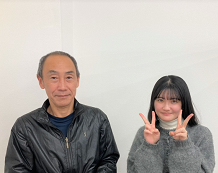 平岡先生と足利高校安田菜那さん