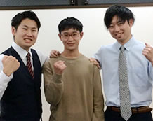 石川春輝くんと三嶋&前田先生