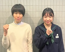 畔川佳帆さんと磯原先生