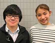 西島茉依さんと小林先生