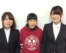中村明莉さんと溝口先生と黒岩先生