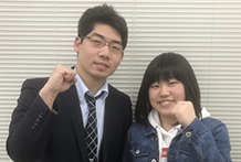 左:天谷先生 右:熊谷未羽さん