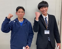 左:岩垂 圭斗くん 右:高畑直生先生