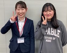 左:長谷部先生 右:久保結愛さん