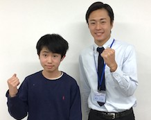 左から杉本くん、池田先生