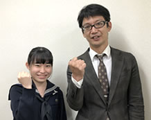 藤田萌恵さんと緒方先生