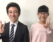岸本さんと担当の延次先生