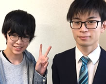 八幡さんと担当の藤澤先生