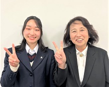 岡田さんと担当の田中先生