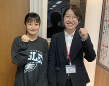 濱田愛那さんと高岡先生