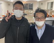 熊田原さんと田中先生