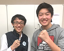 田中先生と嶋田慎吾くん