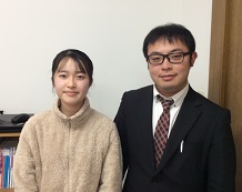 東海林咲樹さん(長野南校)と佐山先生