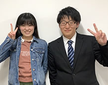 岩間さんと横山先生
