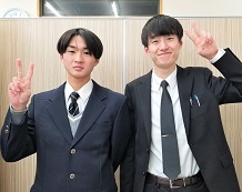 生徒本人と担当の澤田先生