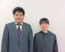 生徒本人と岡田先生