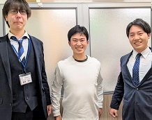 藤原先生と増本紳吾くんと中山先生
