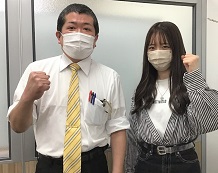 田中美結さんと平野先生