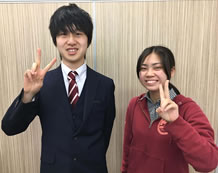 岡本先生(左)と奈良さん(右)