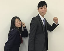 増永さん(左)と村島先生(右)