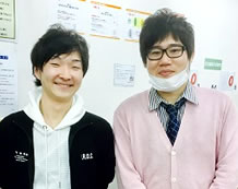 篠原先生と宮井君