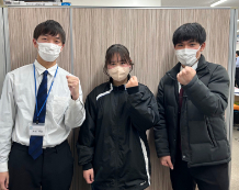 久保茉矢さんと本田先生と堀合先生