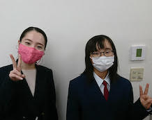 舛本佳菜子さんと西田先生
