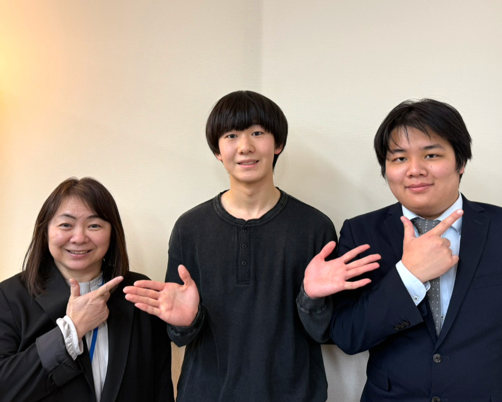 山本先生と井上くんと井谷先生